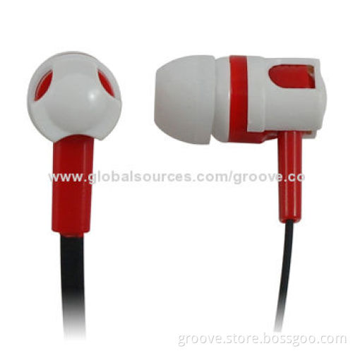Fashionable Earphones with Flat Cable for Different Mobile Phones